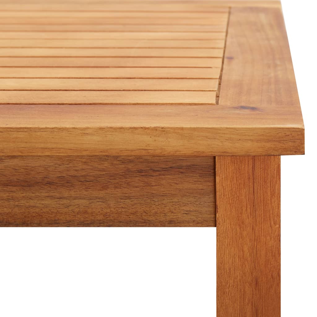 Garden Coffee Table Solid Acacia Wood - 60×60×36cm