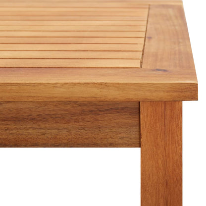 Garden Coffee Table Solid Acacia Wood - 60×60×36cm