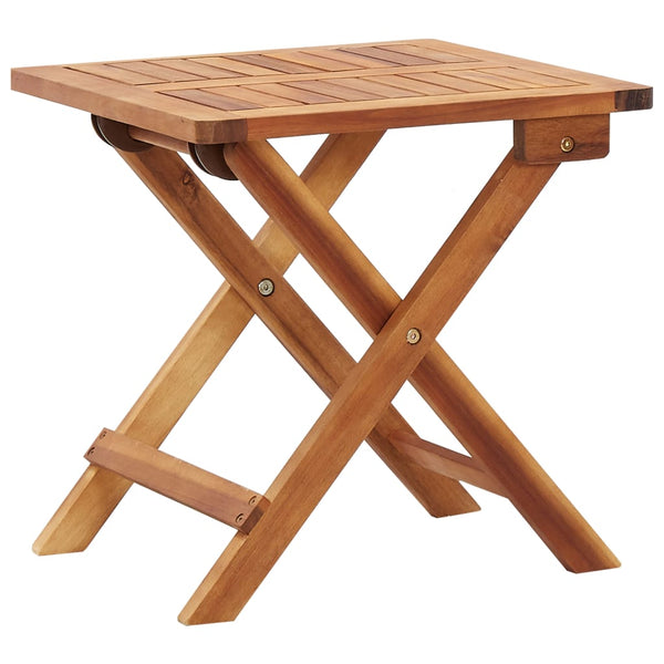  Folding Garden Coffee Table 40x40x40 cm Solid Acacia Wood