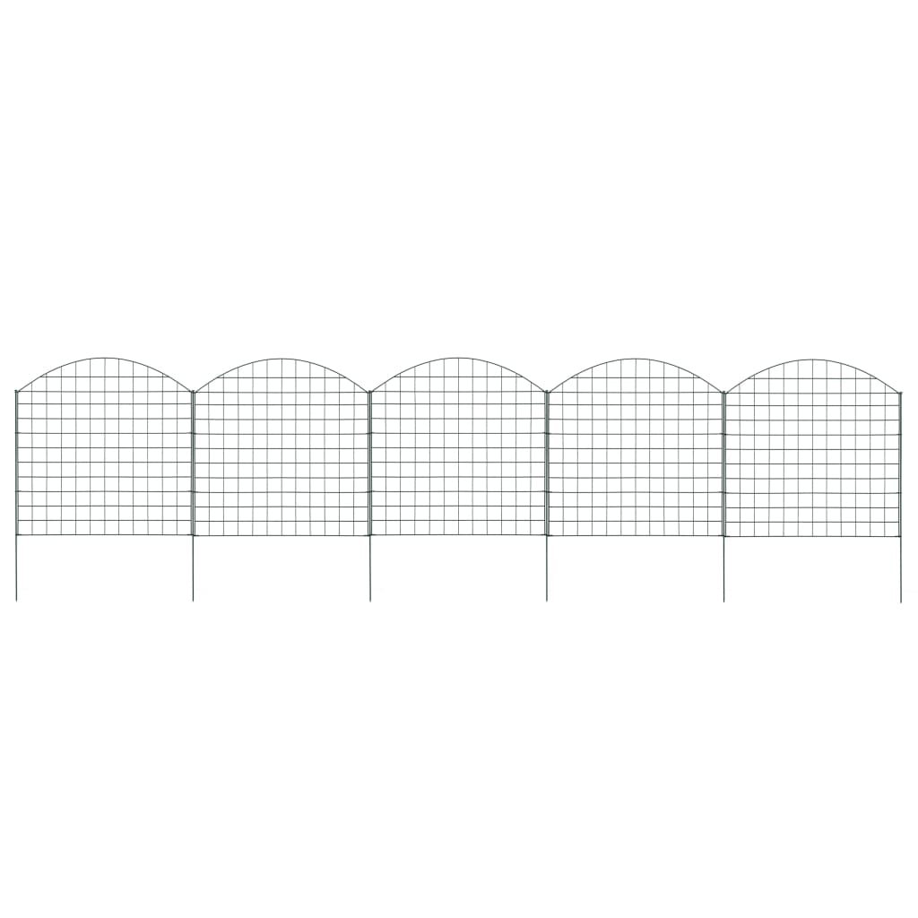 Arched Pond Fence Set Green