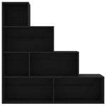 Book Cabinet/Room Divider Black - Chipboard