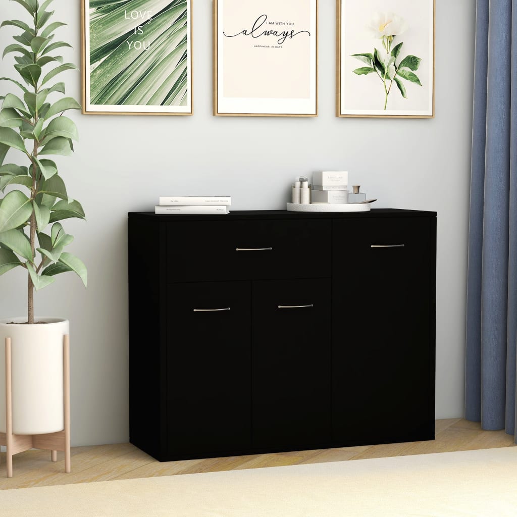 Sideboard Black, Chipboard