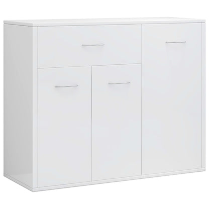 Sideboard High Gloss White, Chipboard