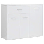 Sideboard High Gloss White, Chipboard