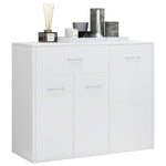 Sideboard High Gloss White, Chipboard