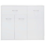 Sideboard High Gloss White, Chipboard