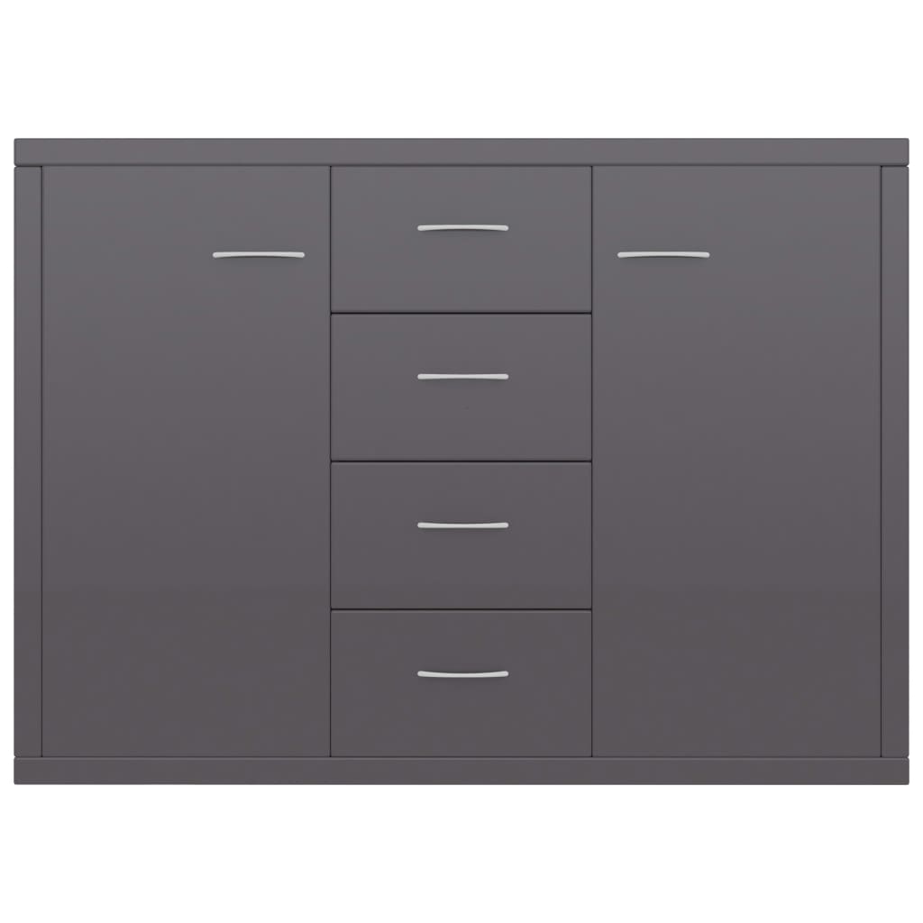 Sideboard High Gloss Grey -Chipboard