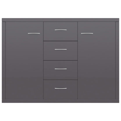 Sideboard High Gloss Grey -Chipboard