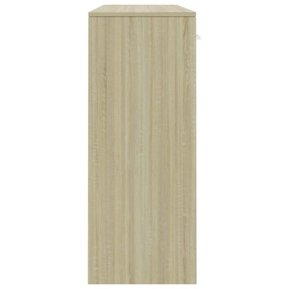 Sideboard White and Sonoma Oak,  Chipboard