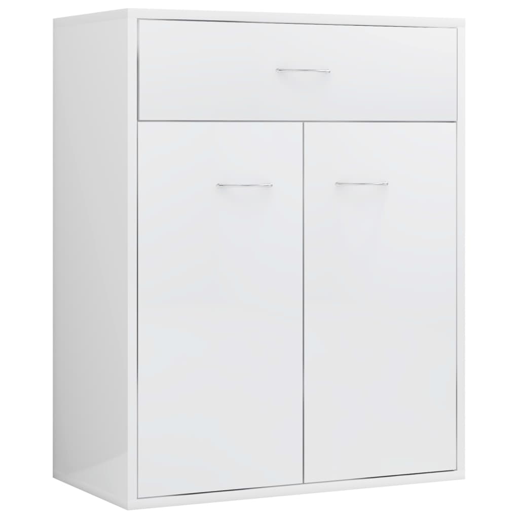 Sideboard High Gloss  White Chipboard