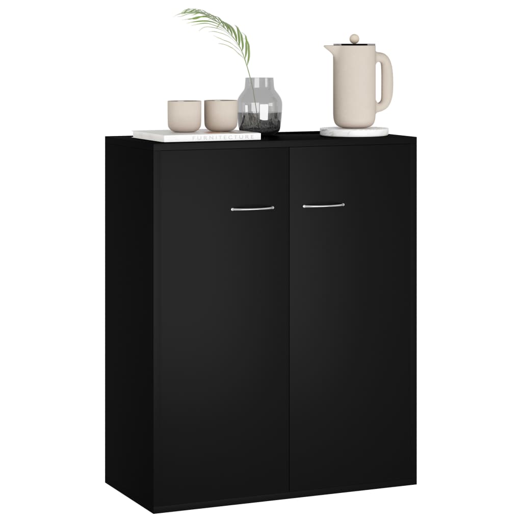 Sideboard  Black Chipboard