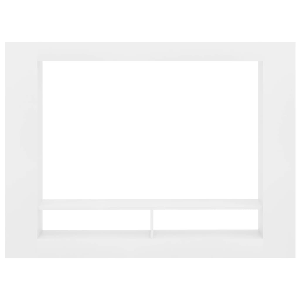 TV Cabinet White Chipboard - 152×22×113cm