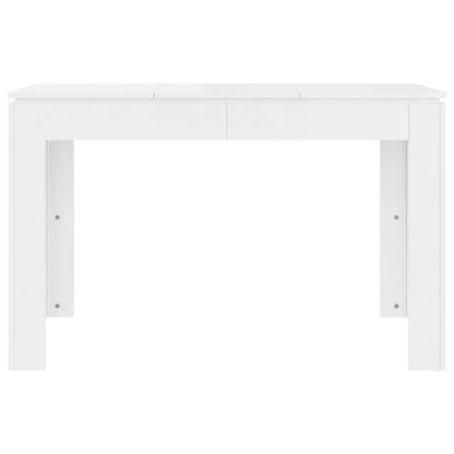 Dining Table High Gloss  White Chipboard