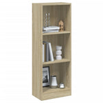 3-Tier Book Cabinet Sonoma Oak  Chipboard