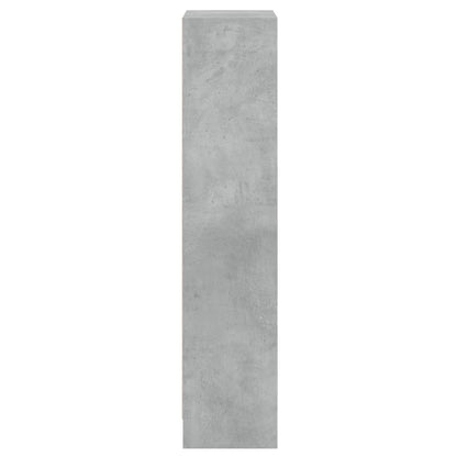 3-Tier Book Cabinet Concrete Grey  Chipboard