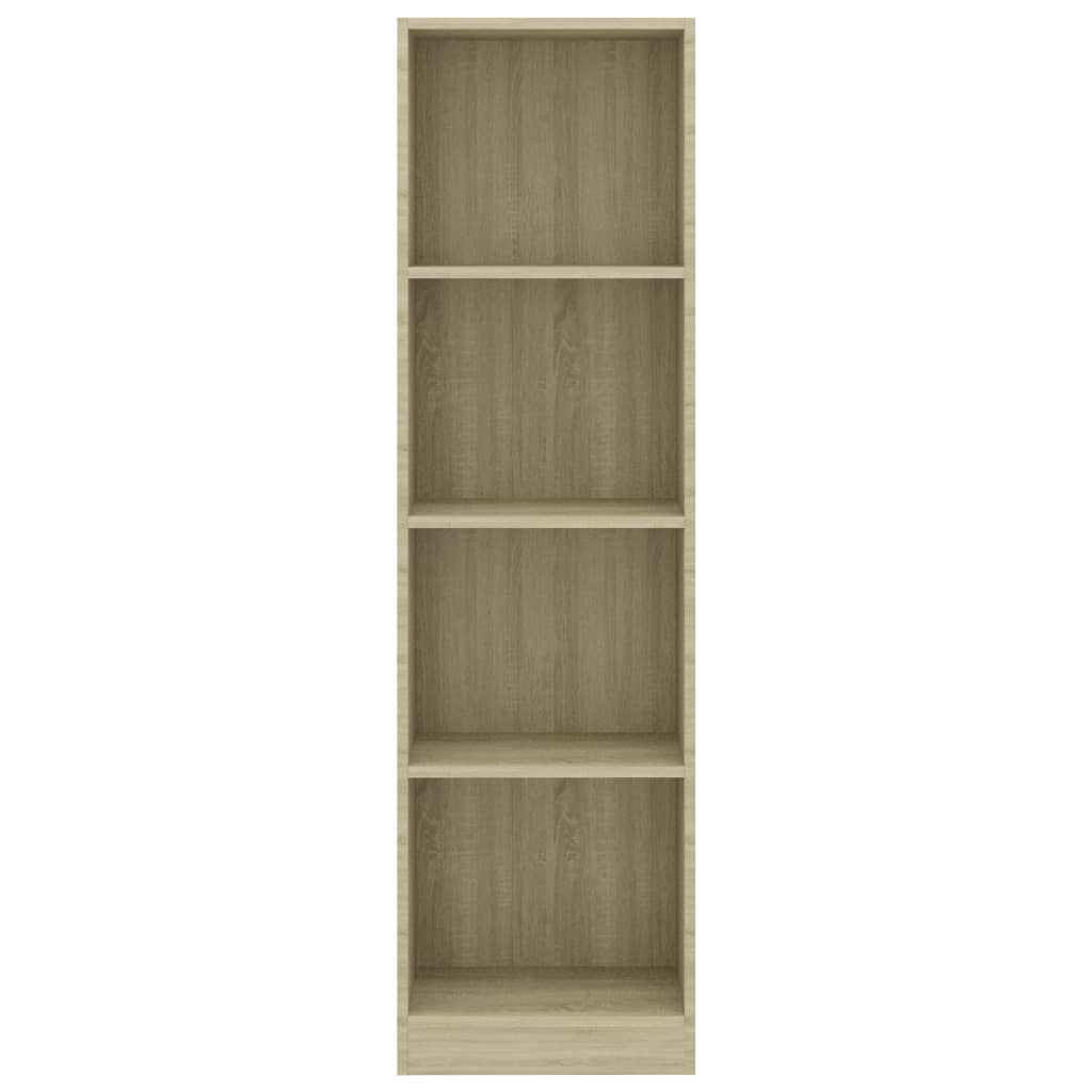 4-Tier Book Cabinet Sonoma Oak - Chipboard