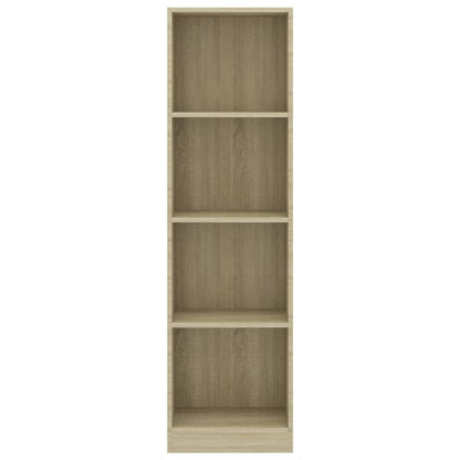 4-Tier Book Cabinet Sonoma Oak - Chipboard