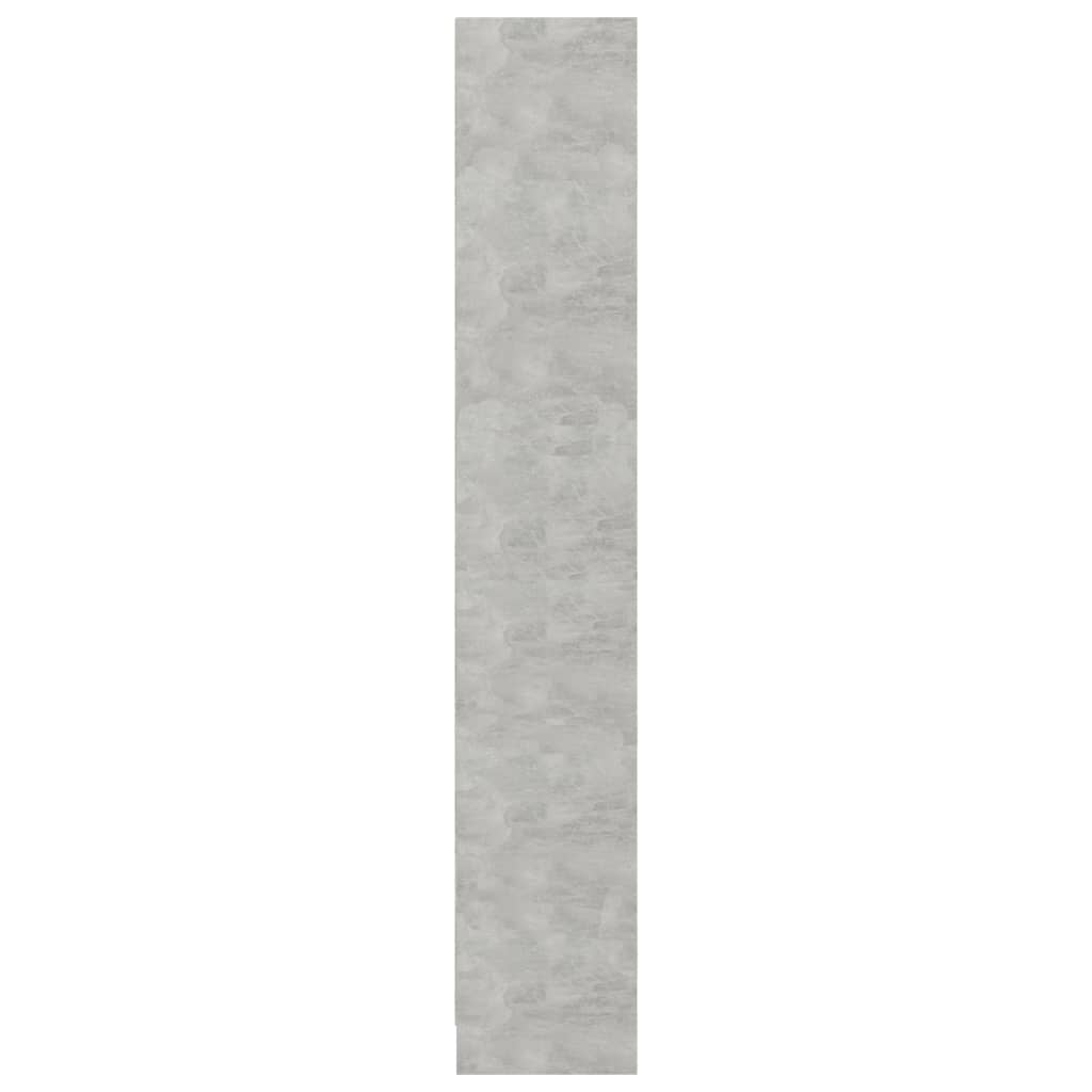 4-Tier Book Cabinet Concrete Grey-Chipboard