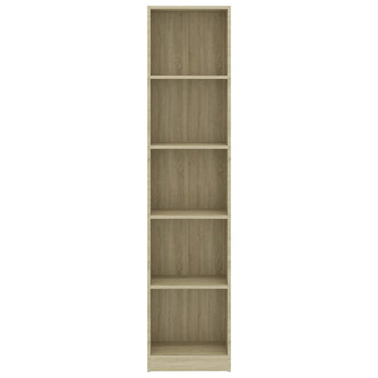 5-Tier Book Cabinet Sonoma Oak-Chipboard