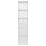 5-Tier Book Cabinet High Gloss White