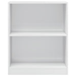 Bookshelf High Gloss White 60x24x74.5 cm Chipboard