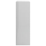 Bookshelf High Gloss White 60x24x74.5 cm Chipboard