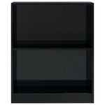 Bookshelf High Gloss Black Chipboard