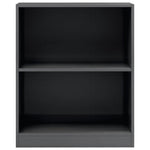 Bookshelf High Gloss Grey Chipboard