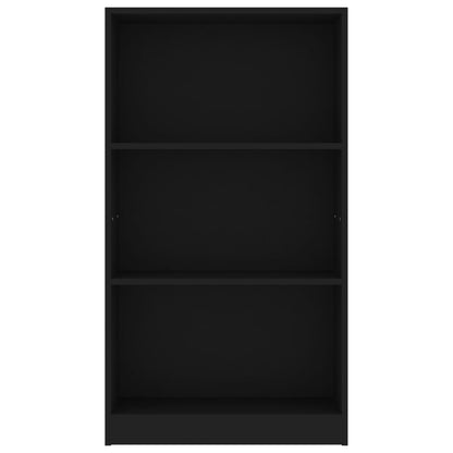 3-Tier Book Cabinet Black / Chipboard