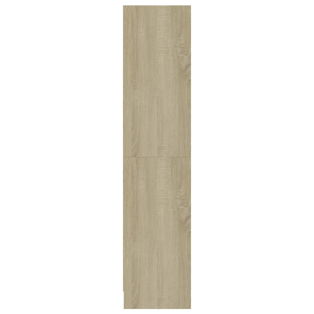 3-Tier Book Cabinet Sonoma Oak, Chipboard