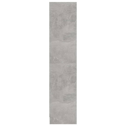 3-Tier Book Cabinet Concrete Grey, Chipboard