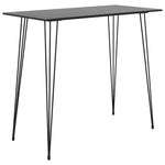 Bar Table Black Metal