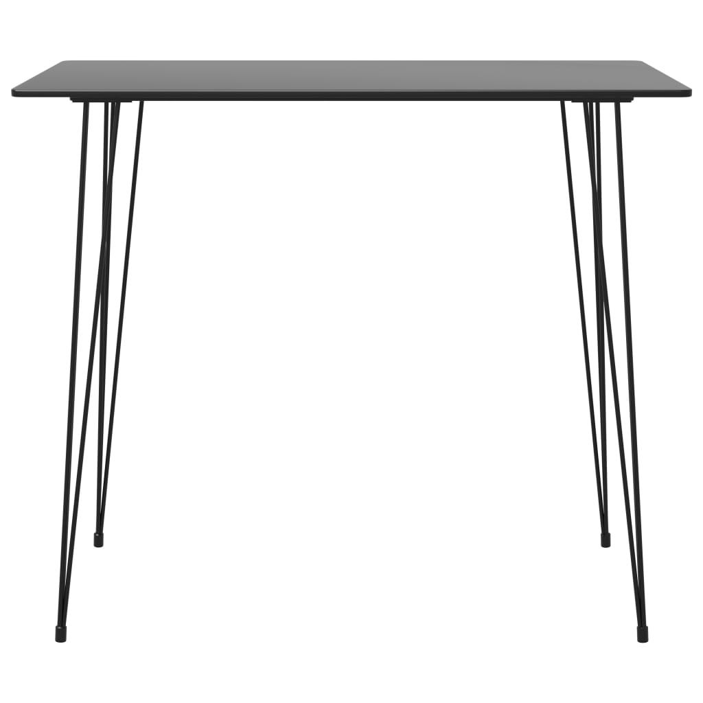 Bar Table Black Metal