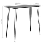 Bar Table Black Metal