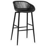 Bar Chairs 4 pcs Black