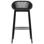 Bar Chairs 4 pcs Black