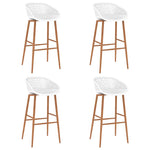 Bar Chairs 4 pcs White