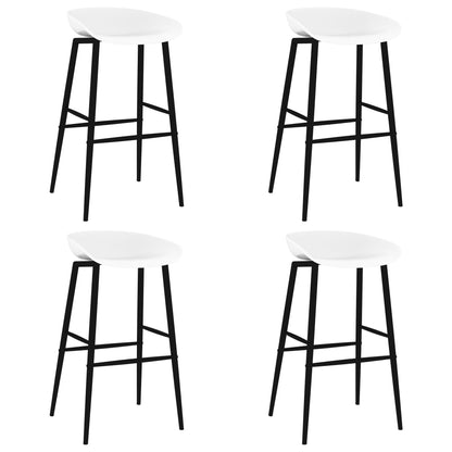 Bar Chairs 4 pcs White