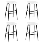 Bar Chairs 4 pcs White