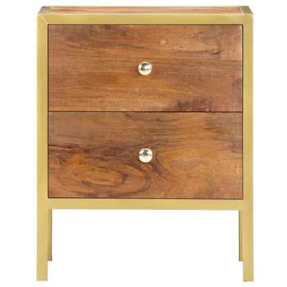 Bedside Cabinet Solid mango wood, steel