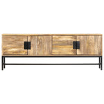 TV Cabinet 140x30x50 cm Solid Mango Wood