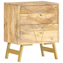 Bedside Cabinet 40x30x50 cm Solid Mango Wood