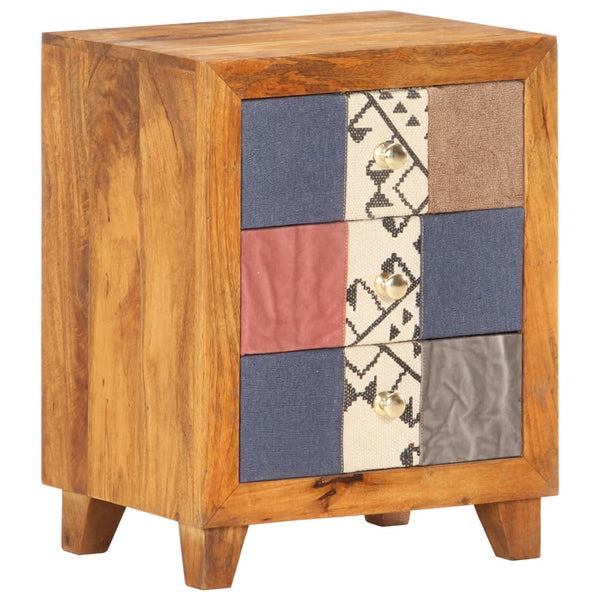  Bedside Cabinet 40x30x50 cm Solid Mango Wood