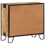 Sideboard 80x31x71 cm Solid Rough Mango Wood