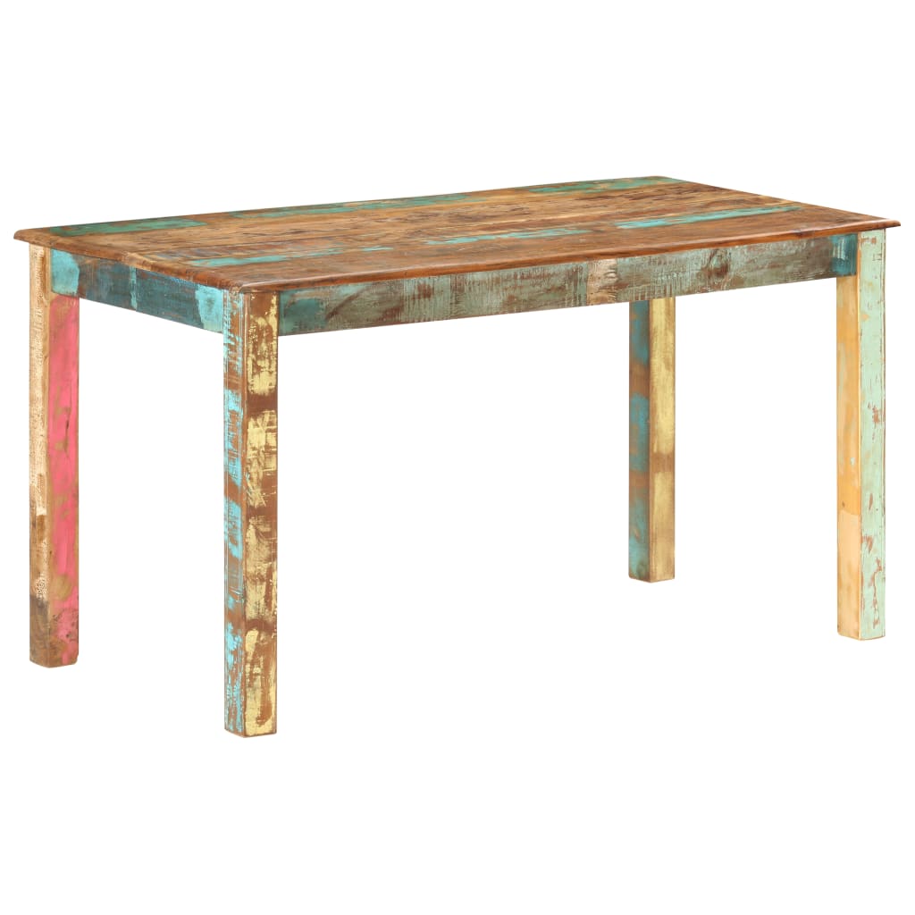 Dining Table Solid Reclaimed Wood - 140×70×76cm