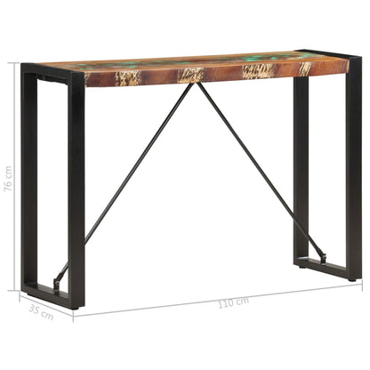 Console Table Solid Reclaimed Wood - 110×35×76cm
