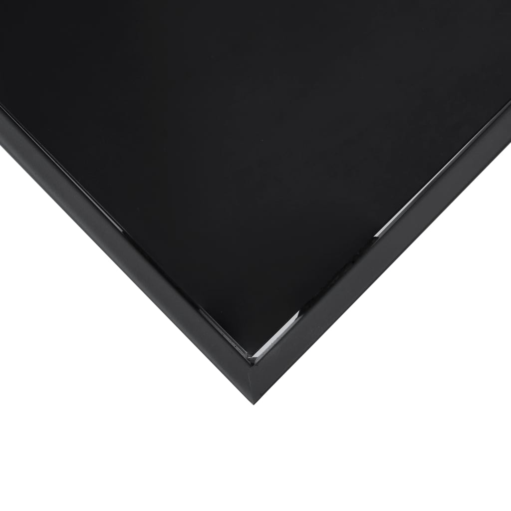 Garden Bar Table Black 180x60x110 cm Tempered Glass