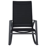Garden Rocking Chairs 2 pcs Textilene Black