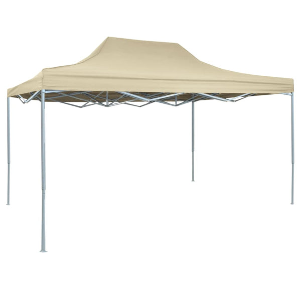  Professional Folding Party Tent 3x4 m Steel Cream