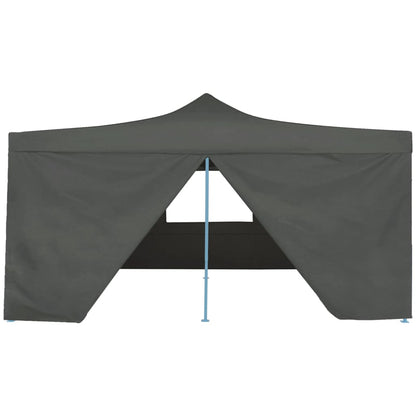 Folding Gazebo with 4 Sidewalls 5x5 m Anthracite